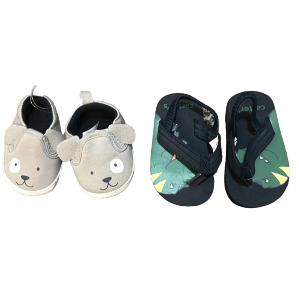 Carter’s Baby Shoes Set of 2 Slip-On and Flip Flop